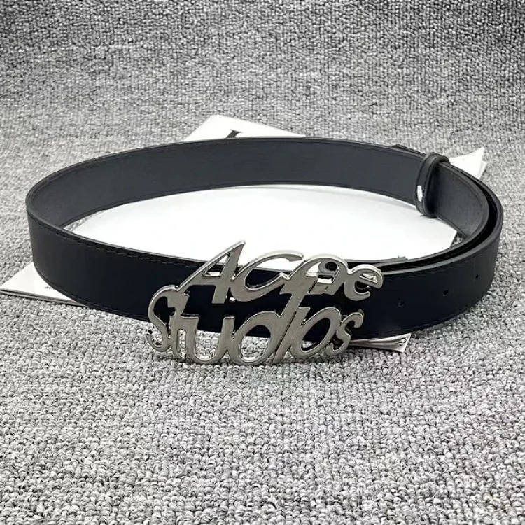 Chanel Acn double row English letters niche/1996 two-color belt image 2