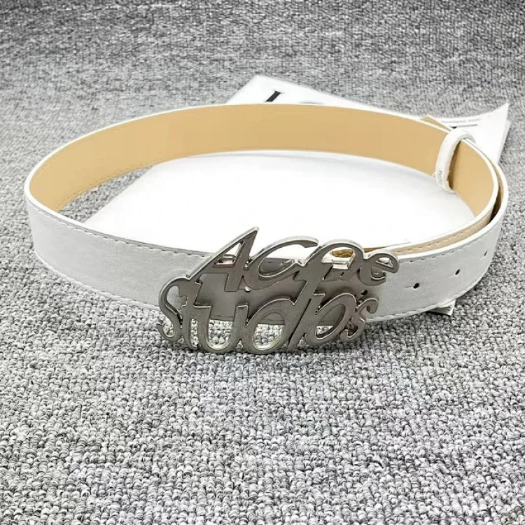Chanel Acn double row English letters niche/1996 two-color belt image 3