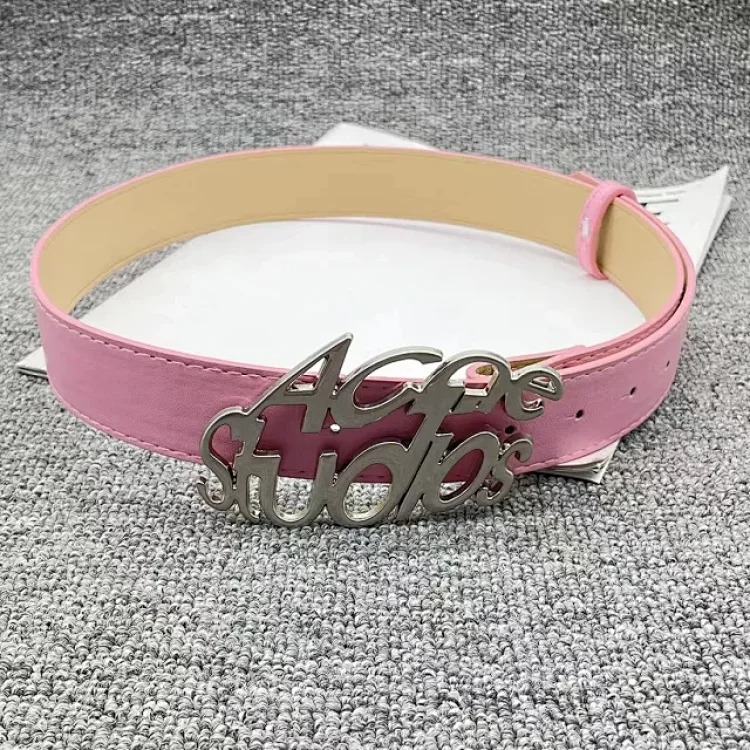 Chanel Acn double row English letters niche/1996 two-color belt image 4