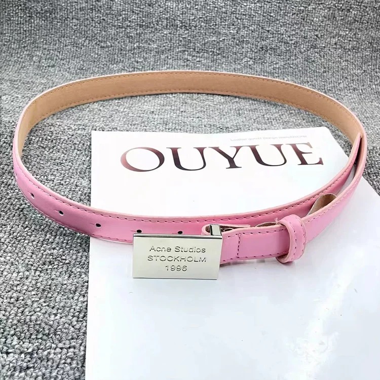Chanel Acn double row English letters niche/1996 two-color belt image 6