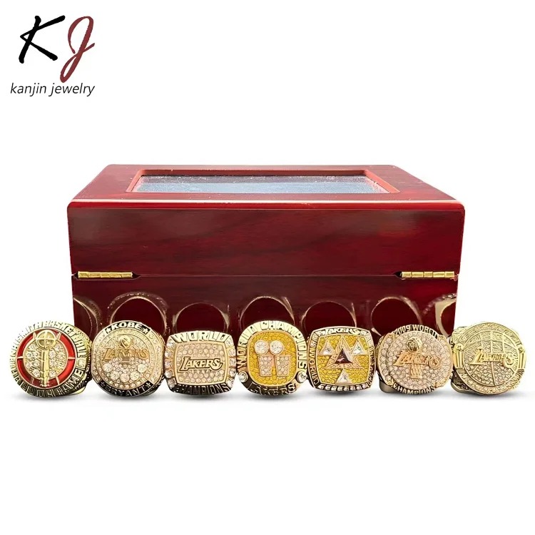 NBA Los Angeles Lakers Kobe 9 championship rings trophy set factory wholesale