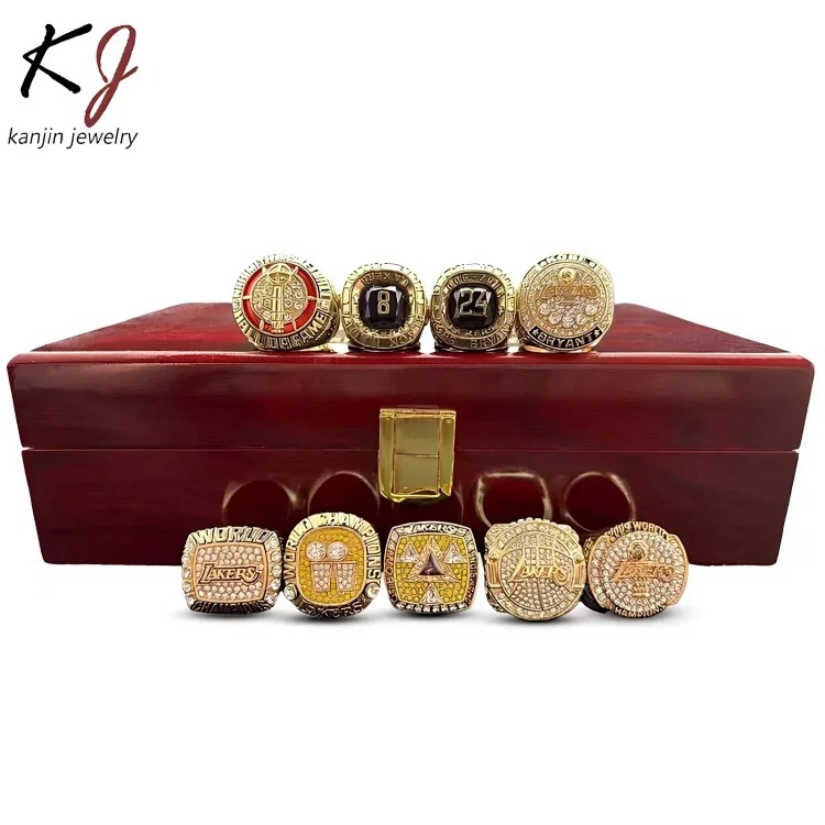 NBA Los Angeles Lakers Kobe 9 championship rings trophy set factory wholesale