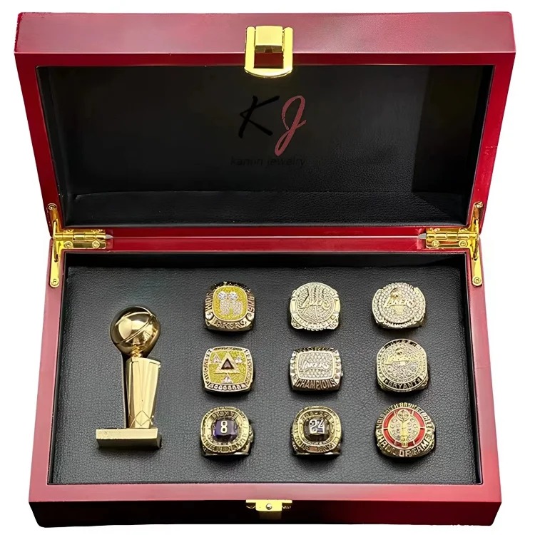 NBA Los Angeles Lakers Kobe 9 championship rings trophy set factory wholesale