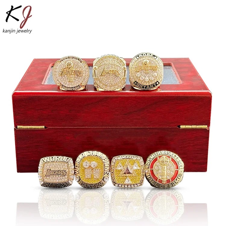 NBA Los Angeles Lakers Kobe 9 championship rings trophy set factory wholesale
