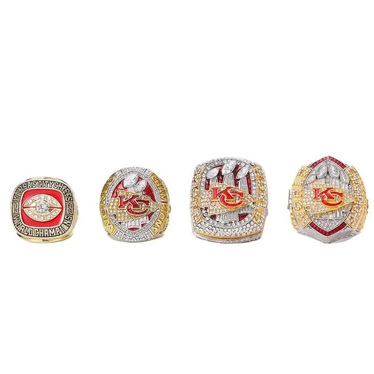 2024 NFL Chiefs Championship Ring Football Super Bowl New Amazon Exclusive Factory Direct Sales