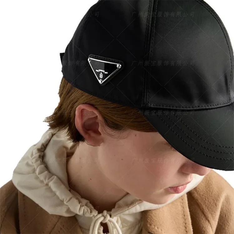 Trendy solid color quality sun hat, nylon face, sun protection, large head, outdoor small baseball cap, high-end peaked cap