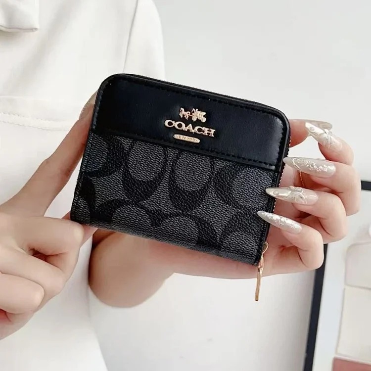 Louis Vuitton New anti-theft card bag, trendy brand wallet, short card bag, C Kou presbyopic coin purse, card storage bag, zipper bag