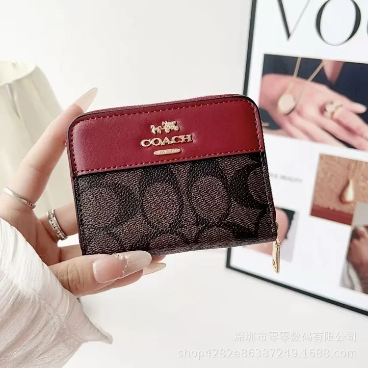 Louis Vuitton New anti-theft card bag, trendy brand wallet, short card bag, C Kou presbyopic coin purse, card storage bag, zipper bag