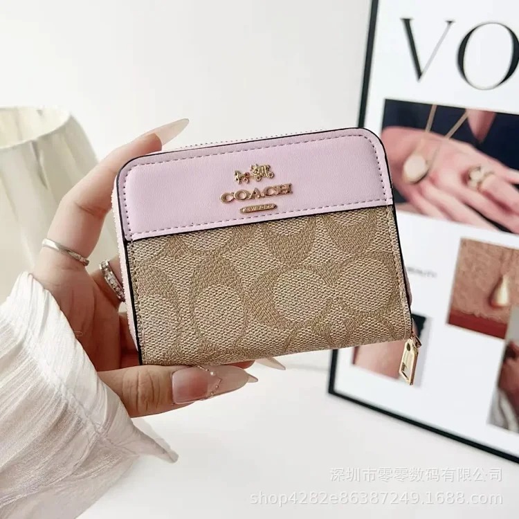 Louis Vuitton New anti-theft card bag, trendy brand wallet, short card bag, C Kou presbyopic coin purse, card storage bag, zipper bag
