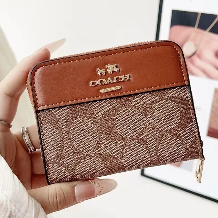 Louis Vuitton New anti-theft card bag, trendy brand wallet, short card bag, C Kou presbyopic coin purse, card storage bag, zipper bag