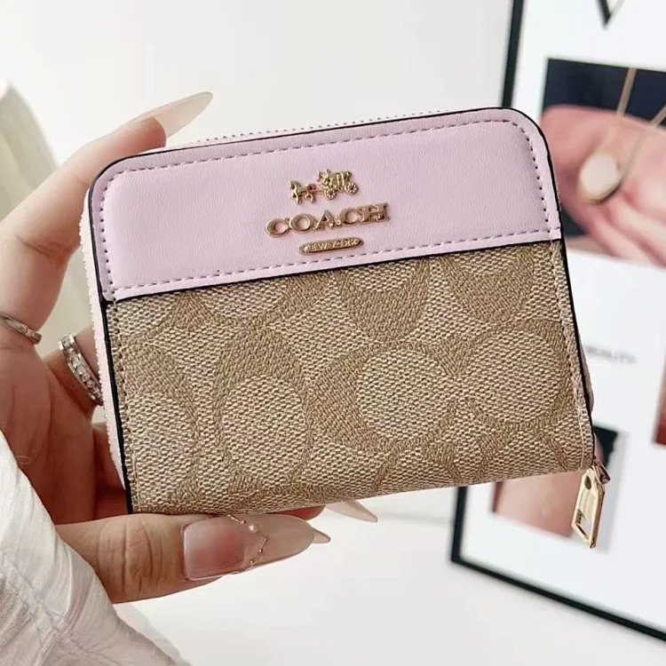 Louis Vuitton New anti-theft card bag, trendy brand wallet, short card bag, C Kou presbyopic coin purse, card storage bag, zipper bag