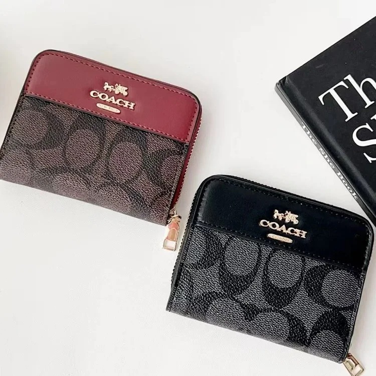 Louis Vuitton New anti-theft card bag, trendy brand wallet, short card bag, C Kou presbyopic coin purse, card storage bag, zipper bag