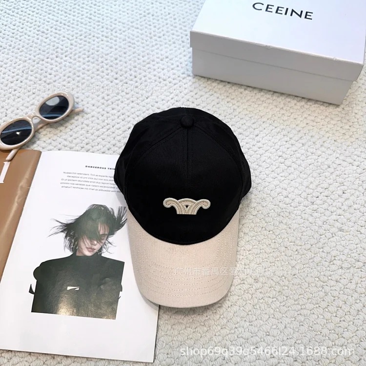 Baseball hat for women, spring and autumn, Korean with letter mark, new fashionable large brim, slimming and face-shaping small duck cap for men
