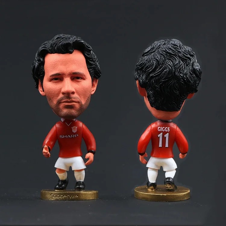 Football Memorabilia Manchester United Ferguson Sheringham Beckham 98 Edition Suit Doll
