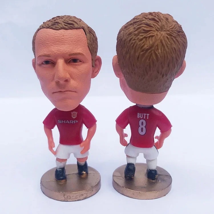 Football Memorabilia Manchester United Ferguson Sheringham Beckham 98 Edition Suit Doll