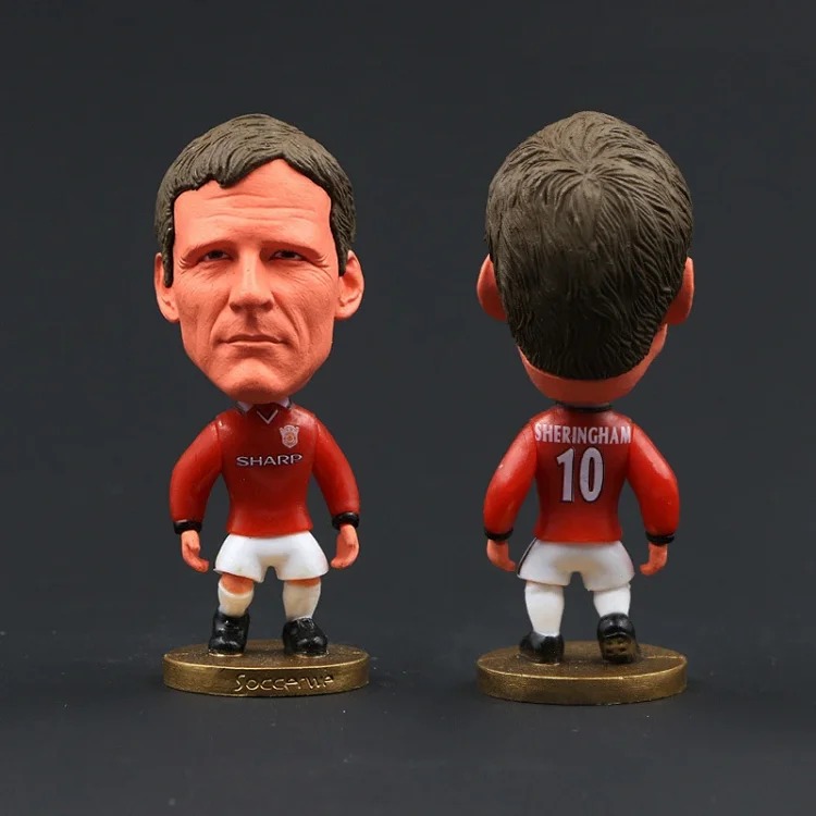 Football Memorabilia Manchester United Ferguson Sheringham Beckham 98 Edition Suit Doll