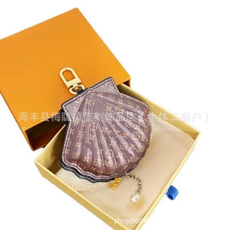 New soft dice keychain heavy industry pearl shell bag small bag headphone bag jewelry bag pendant pendant