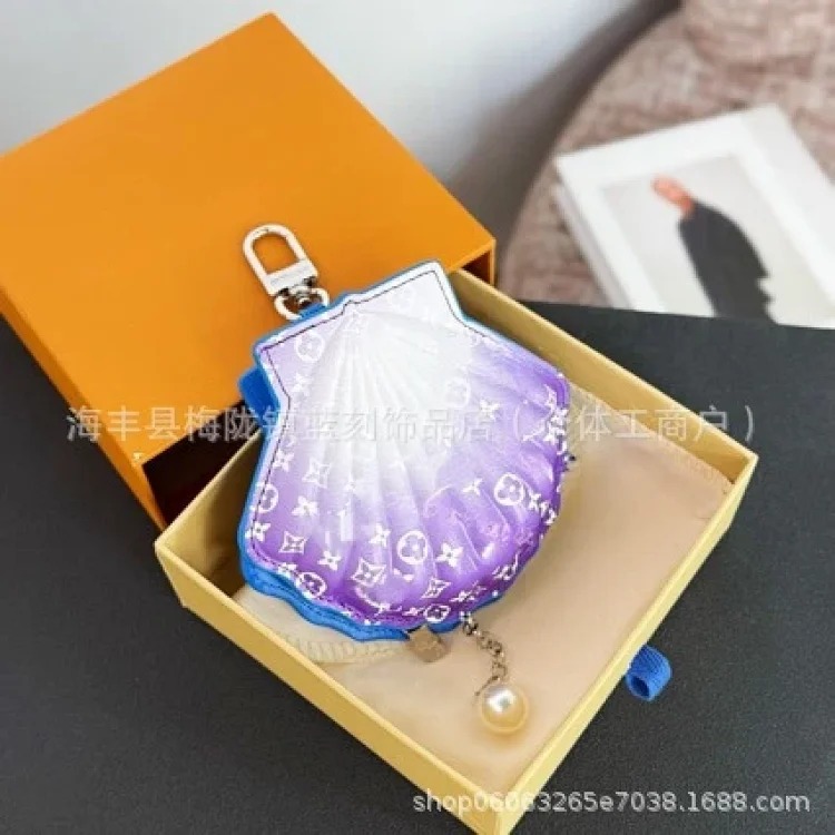New soft dice keychain heavy industry pearl shell bag small bag headphone bag jewelry bag pendant pendant