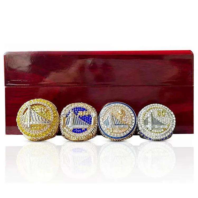 NBA Golden State Warriors Curry 4-piece championship ring set best-selling rings in Europe and America