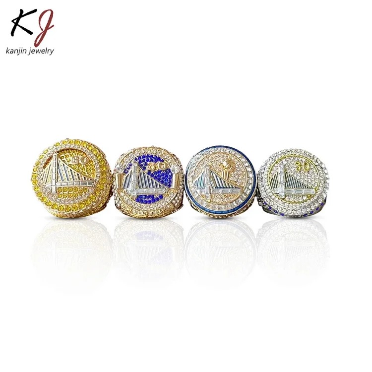 NBA Golden State Warriors Curry 4-piece championship ring set best-selling rings in Europe and America