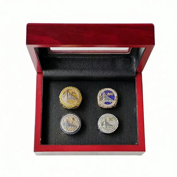 NBA Golden State Warriors Curry 4-piece championship ring set best-selling rings in Europe and America