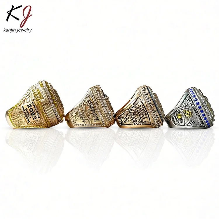 NBA Golden State Warriors Curry 4-piece championship ring set best-selling rings in Europe and America