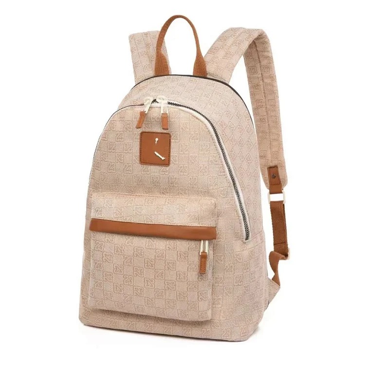 L2N-6 Fashion Printed Letter Backpack School Bag Travel Bag Men’s and Women’s Sports Backpack
