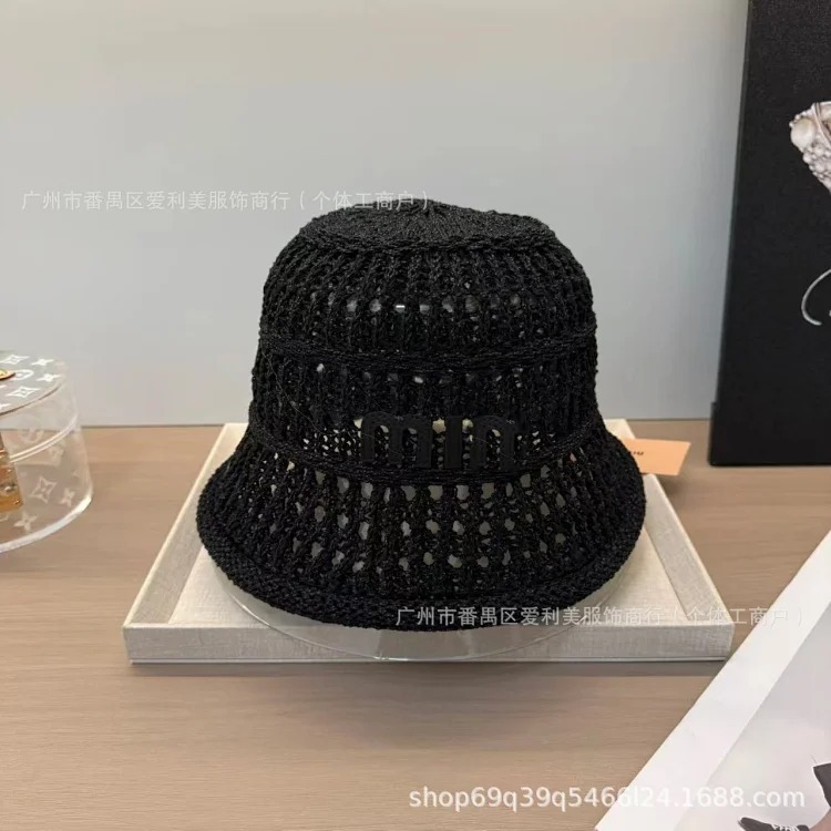 Fisherman hat letter logo spring and summer Korean trendy sunshade big brim sun hat for women Japanese fisherman hat wholesale in stock