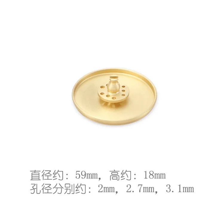 Gourd incense insert nine-hole household all-brass incense plate incense rack porous wire incense insert holder mini small incense holder incense burner accessories