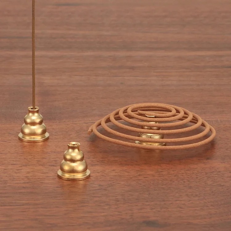 Gourd incense insert nine-hole household all-brass incense plate incense rack porous wire incense insert holder mini small incense holder incense burner accessories