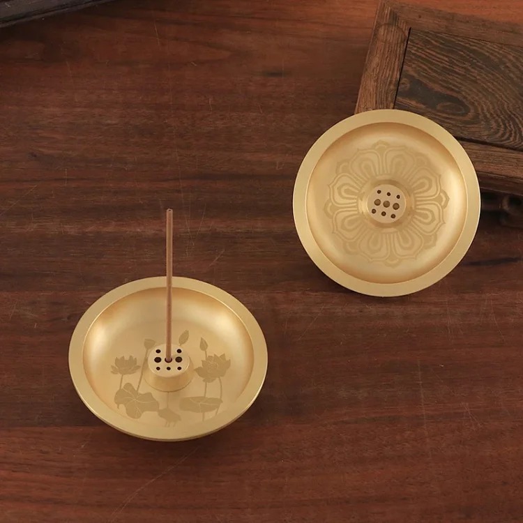 Gourd incense insert nine-hole household all-brass incense plate incense rack porous wire incense insert holder mini small incense holder incense burner accessories