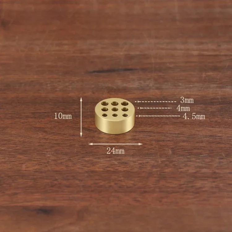 Gourd incense insert nine-hole household all-brass incense plate incense rack porous wire incense insert holder mini small incense holder incense burner accessories