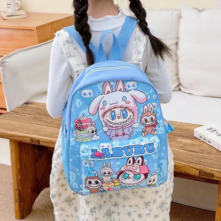 New Large Capacity Cartoon Animation Children's School Bag Cute Elementary School Backpack Kindergarten Rabbu Backpack Bag
