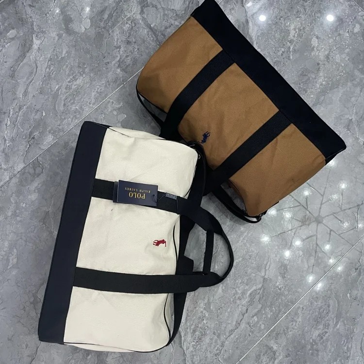 New style Raff horse logo embroidered canvas men's and women's travel bag handbag shoulder bag crossbody large capacity storage bag