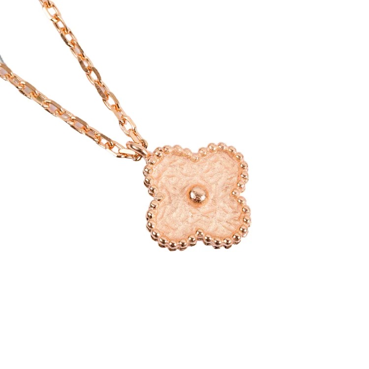 Alhambra Necklace V GOLD CNC single flower & MINI necklace