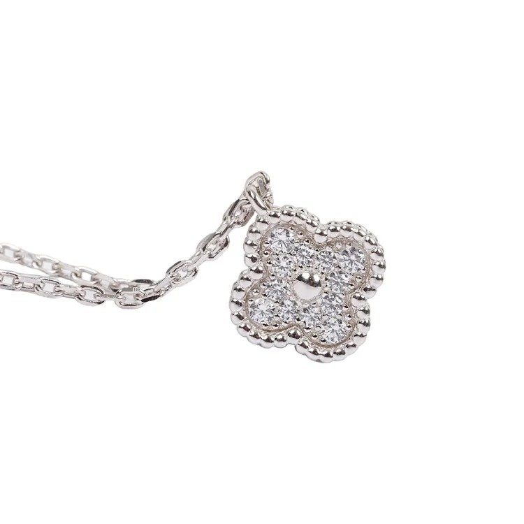 Alhambra Necklace V GOLD CNC single flower & MINI necklace