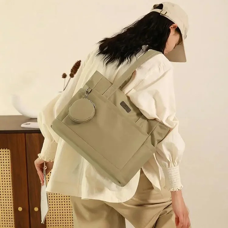 Japanese large-capacity versatile shoulder bag new fashion tote bag student bag simple casual handbag
