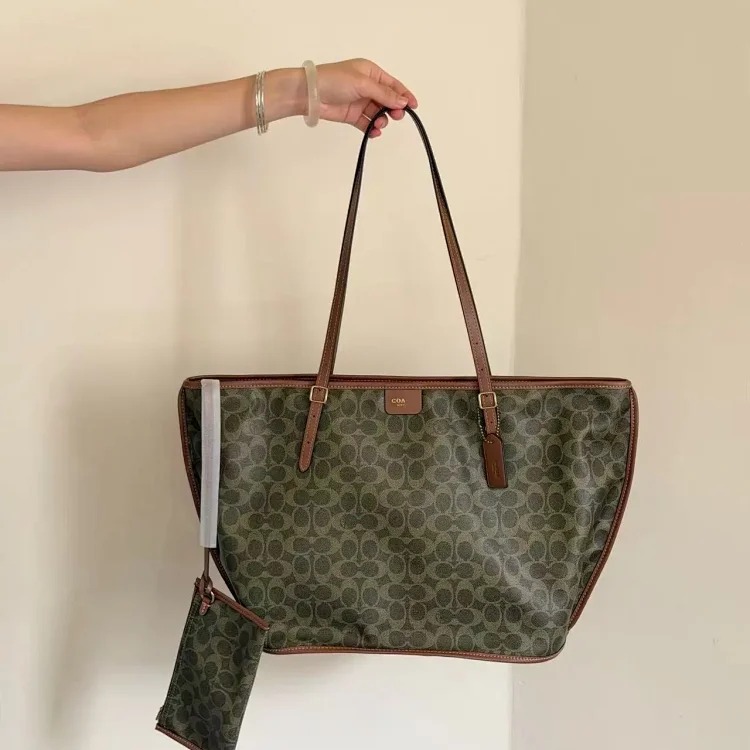 Louis Vuitton C's new tote bag Taxi 36 large vegetable basket bag retro presbyopic shopping bag shoulder crossbody handle