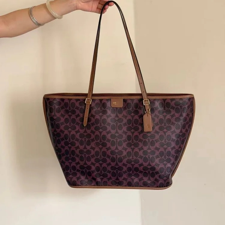 Louis Vuitton C's new tote bag Taxi 36 large vegetable basket bag retro presbyopic shopping bag shoulder crossbody handle