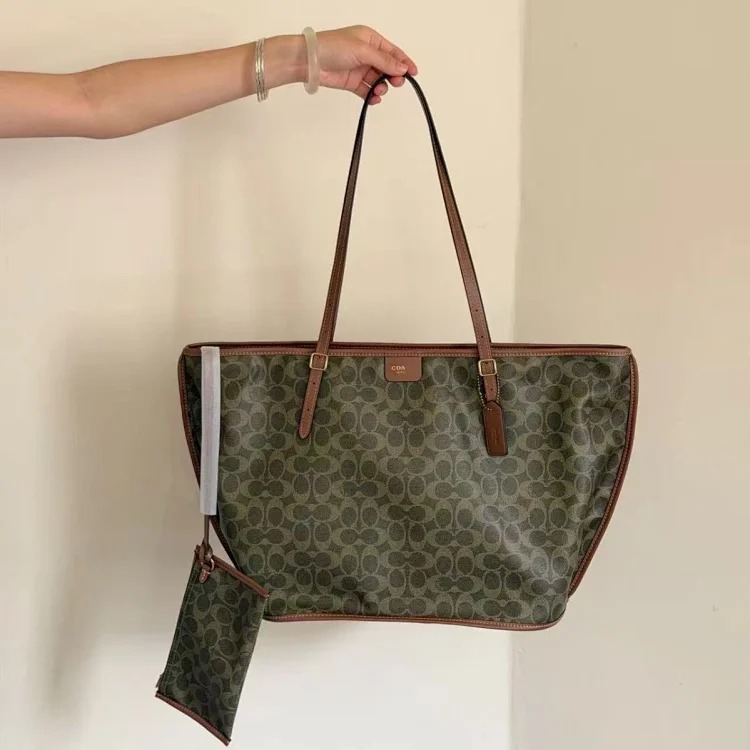 Louis Vuitton C's new tote bag Taxi 36 large vegetable basket bag retro presbyopic shopping bag shoulder crossbody handle