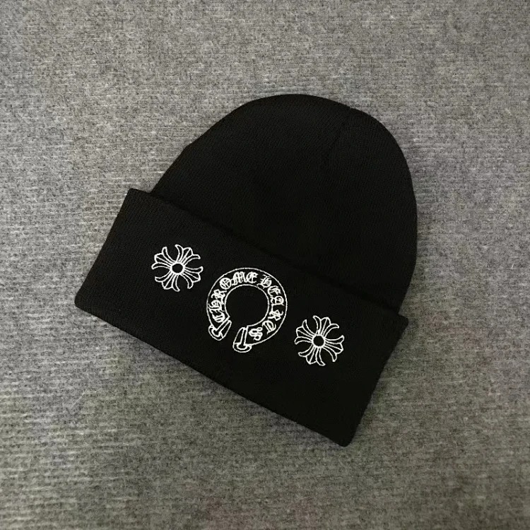 CH new woolen hats for men and women, knitted hats, embroidered hats, trendy cold hats, pullover hats image 6