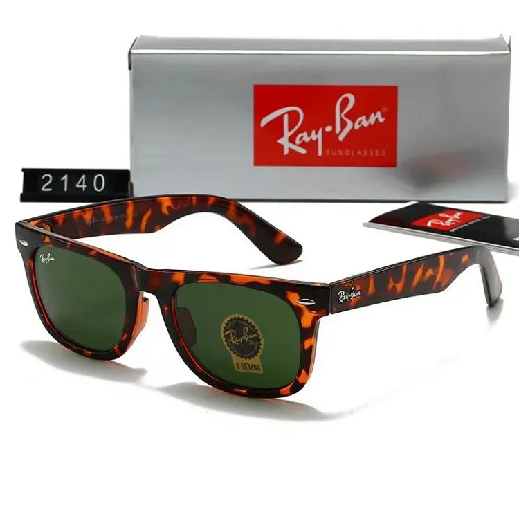 2140 tempered glass sunglasses for men and women, outdoor casual street photography classic fashion sunglasses