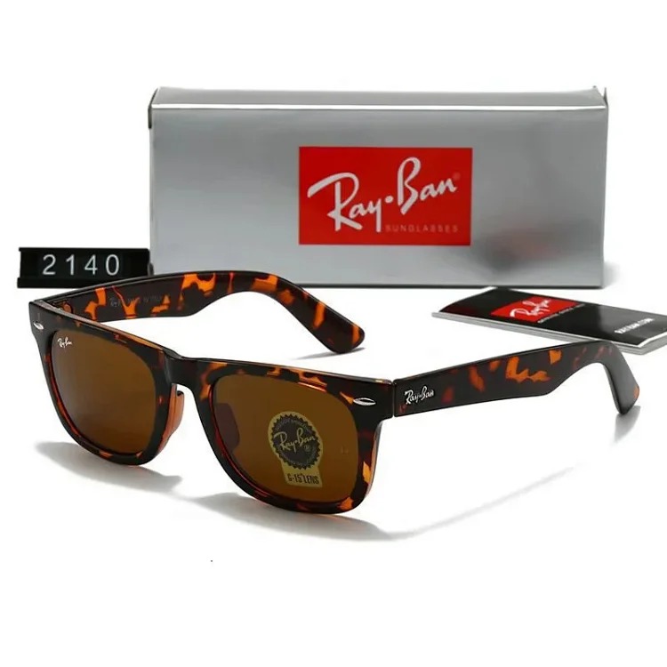 2140 tempered glass sunglasses for men and women, outdoor casual street photography classic fashion sunglasses