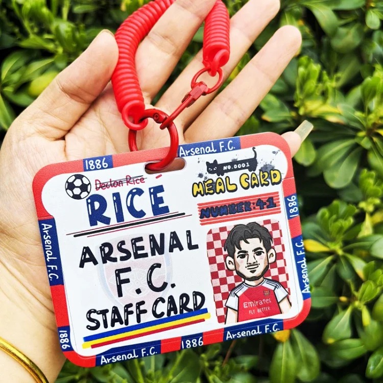 Adidas 2026 World Cup football star card holder pendant student portable pendant campus card work card access control card Messi image 3