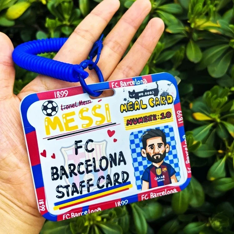 Adidas 2026 World Cup football star card holder pendant student portable pendant campus card work card access control card Messi image 4