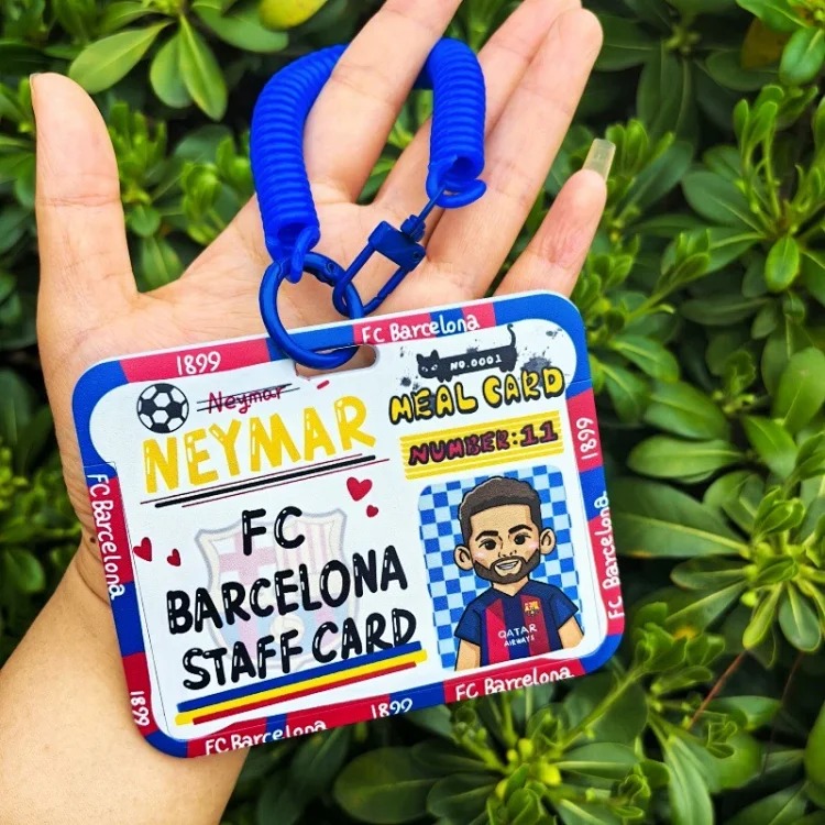 Adidas 2026 World Cup football star card holder pendant student portable pendant campus card work card access control card Messi image 5