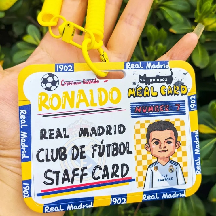 Adidas 2026 World Cup football star card holder pendant student portable pendant campus card work card access control card Messi image 6