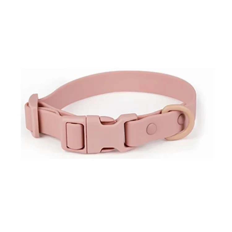 Wow cross-border spot macaron color PVC pet collar leash set comfortable and soft dog collar dog leash image 4