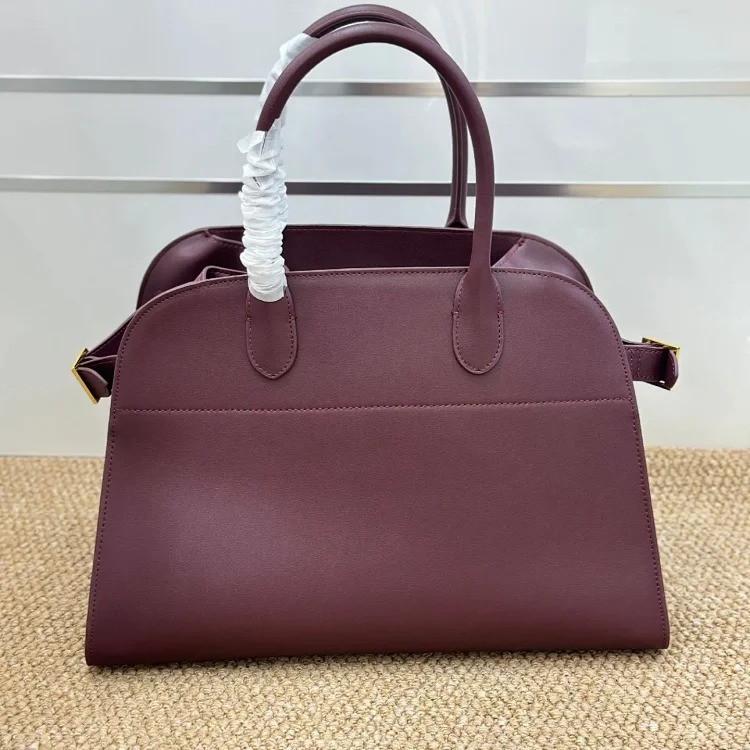 The Row autumn and winter star's same bag suede Margaux15 handbag commuter computer portable tote
