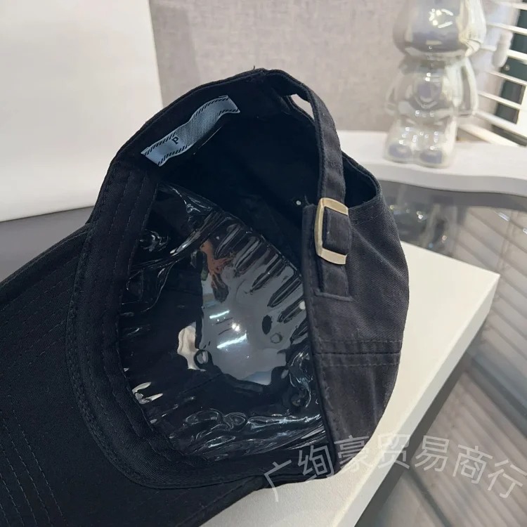 Old P home baseball cap ins style inverted triangle iron mark sun protection peaked cap casual versatile sun hat for men and women
